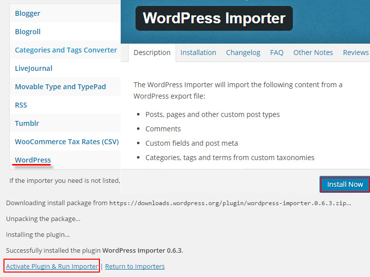 install-wordpress-import